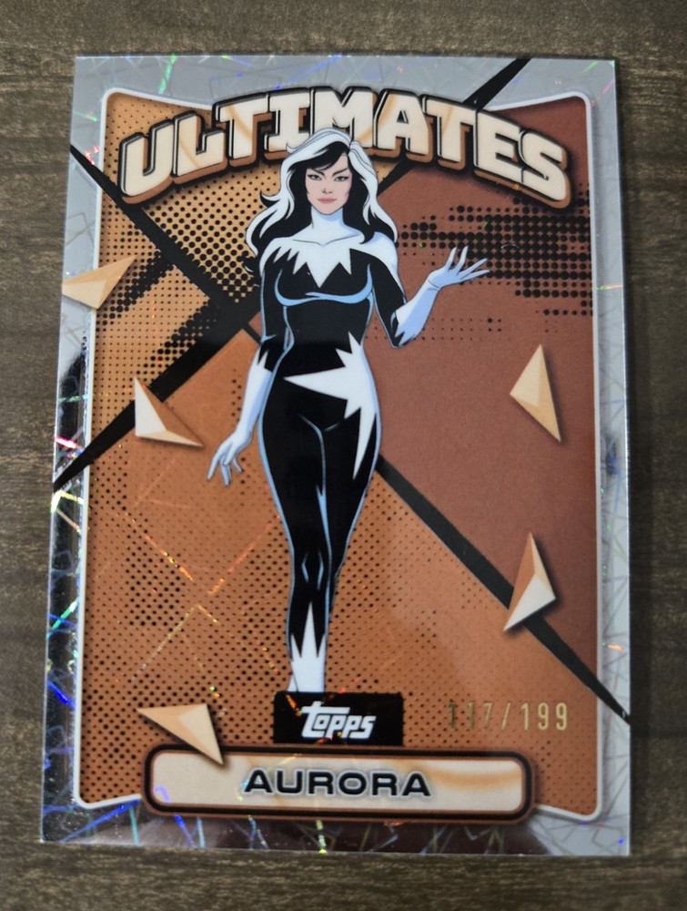 2025 Topps Finest X-Men '97 Aurora Common Laser Refractor /199