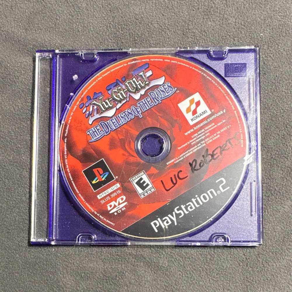 Konami Yu-Gi-Oh! Duelists of the Roses Sony PlayStation 2 PS2 Disc Only