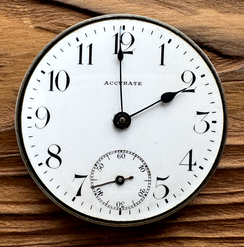 Accurate Pocket Watch Movement Good Dial, Balance Axle Hands 39.71 mm Parts(269)-image