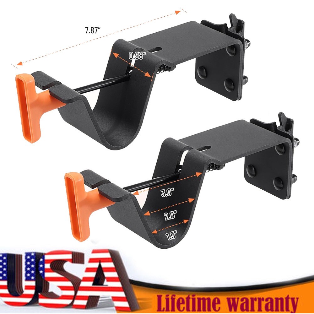 2pcs E-Track Mount for Trimmer Cargo Trailer Weedeater Rack Tool Organizer