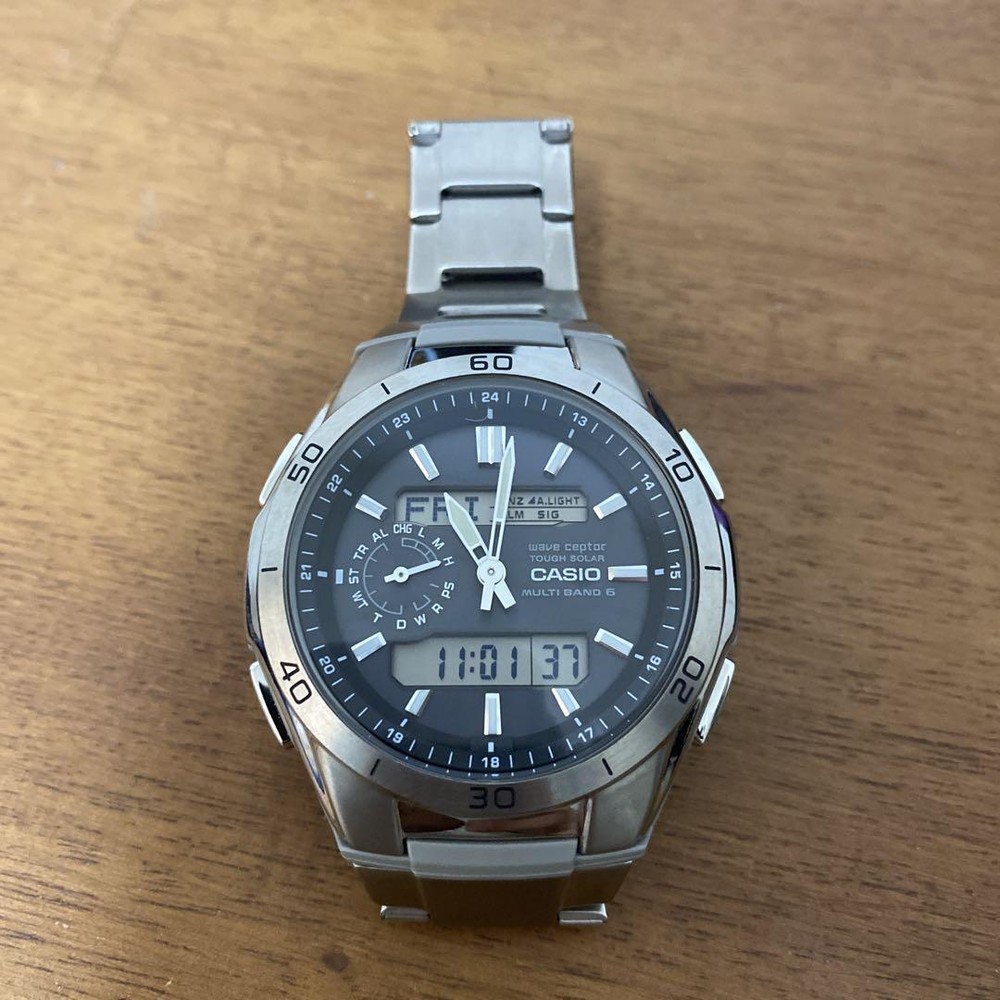 Casio Wave Ceptor WVA-M650TD-1AJF Dual Display Analog-Digital Watch