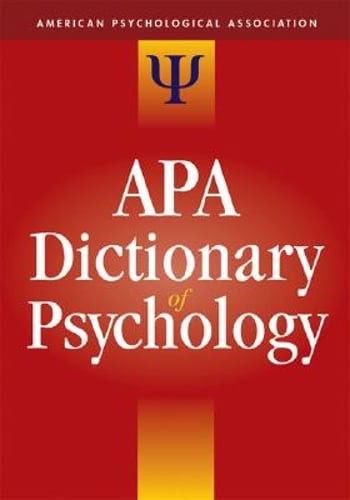 APA Dictionary of Psychology by Gary R VandenBos: Used