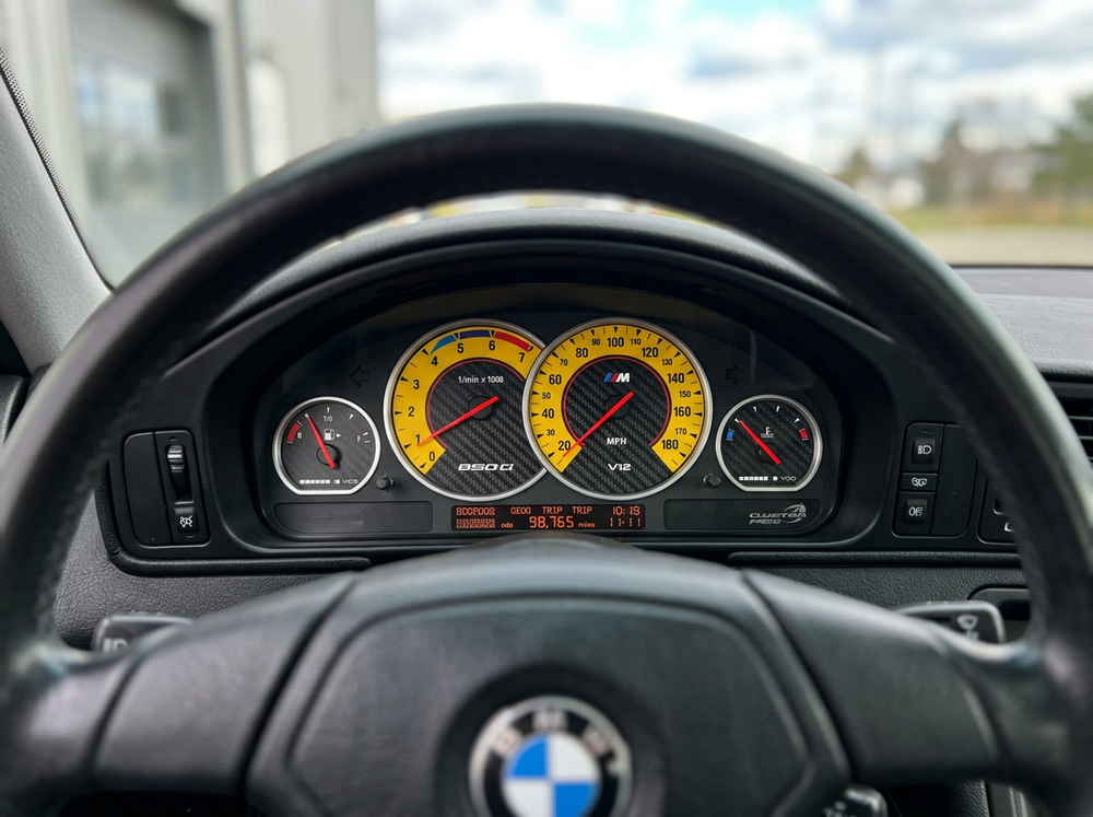 BMW E31 Cluster Face upgrade kit (All speeds available in km or MPH)