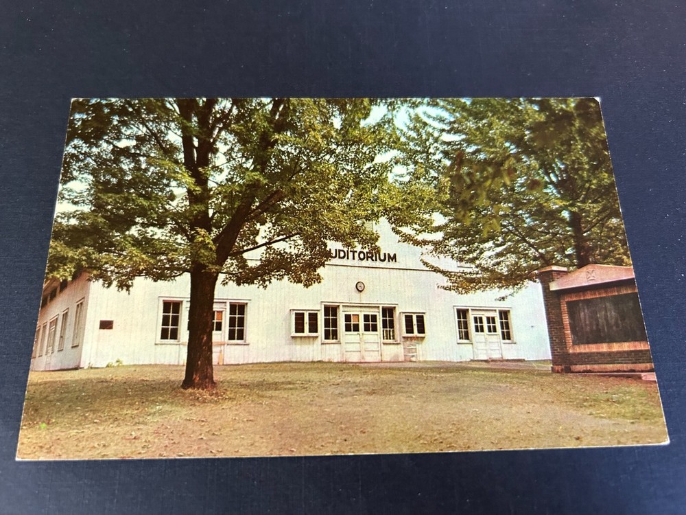 Auditorium Epworth Forest Lake Webster Indiana Postcard