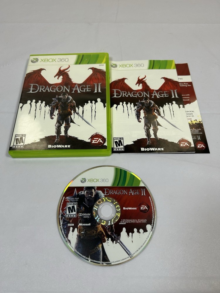 Dragon Age 2 II (Xbox 360, 2011) CIB Tested and Working
