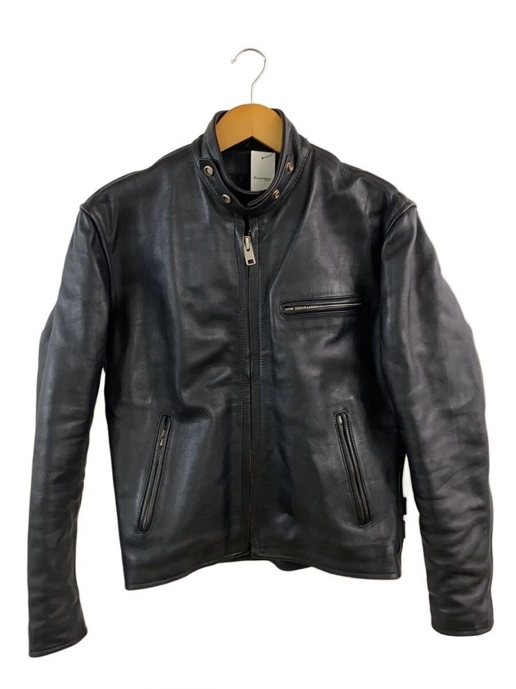 Horn Works Leather Jacket Blouson/S/Leather/Blk/ Fittings Rust 3501