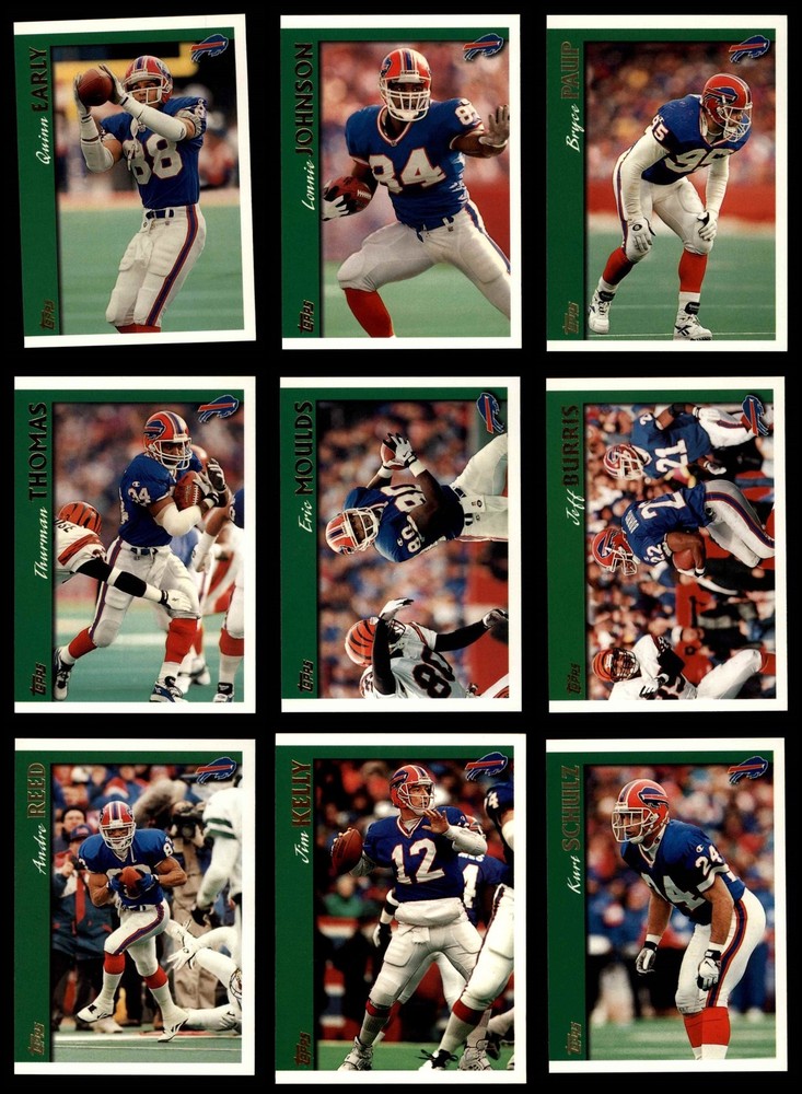 1997 Topps Bills Almost Complete Team Set 8 - NM/MT 7163129 (10 / 14 cards)
