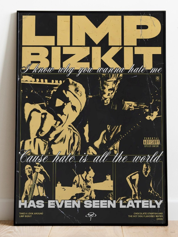 Limp Bizkit Album Cover Poster Music Wall Art Print 24x36 Unframed
