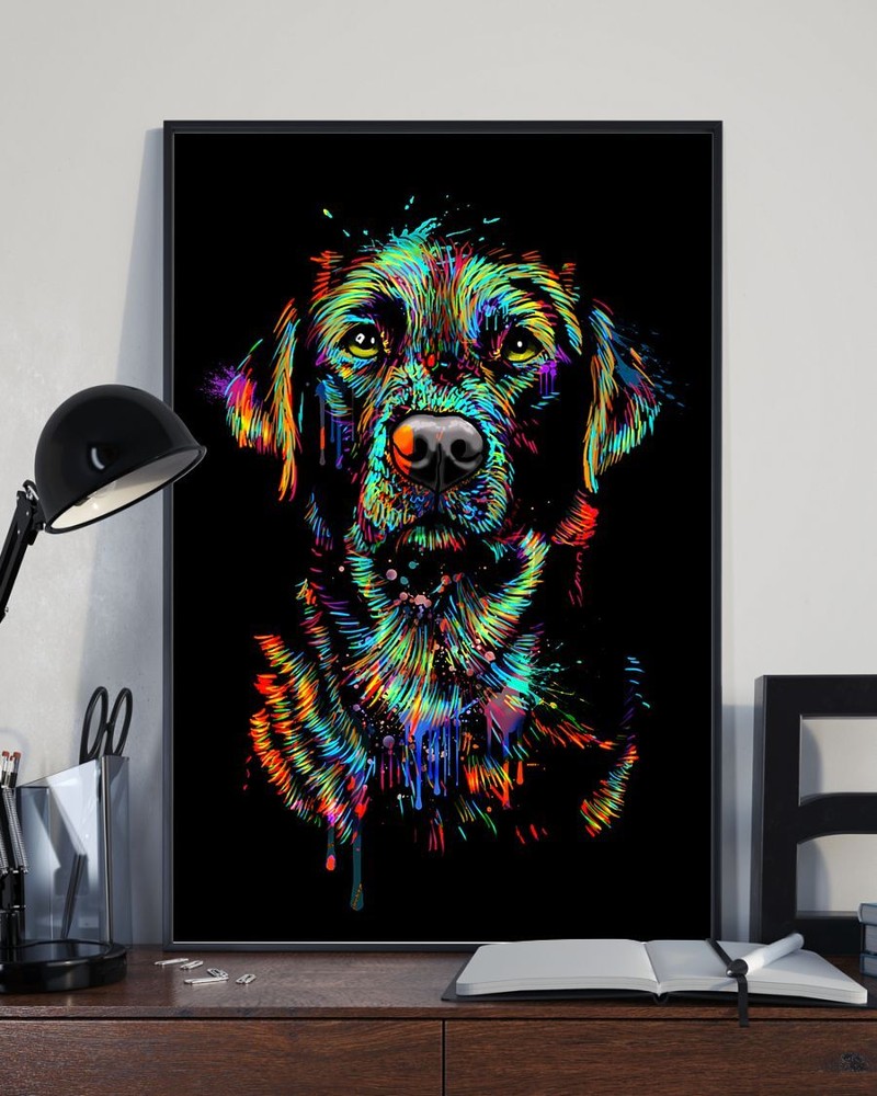 Labrador Retriever Watercolor Dog Home Decor Wallart Poster
