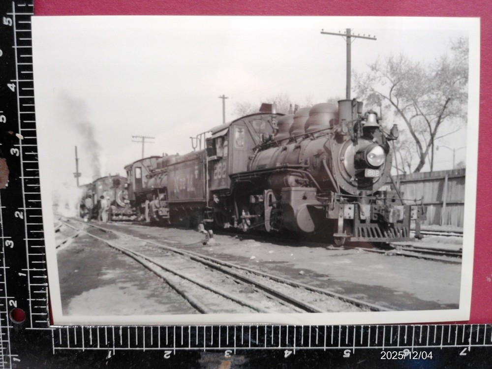 NdeM NATIONAL RAILROAD OF MEXICO THREE 2-8-0 NG LOCOMOTIVES #282 ++ PHOTO 1964