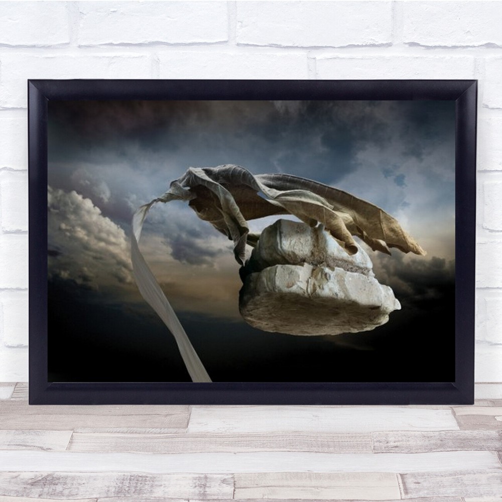 Creative Edit Edited Fantasy Dreaming Leaves Sunlight Rock Rocks Wall Art Print