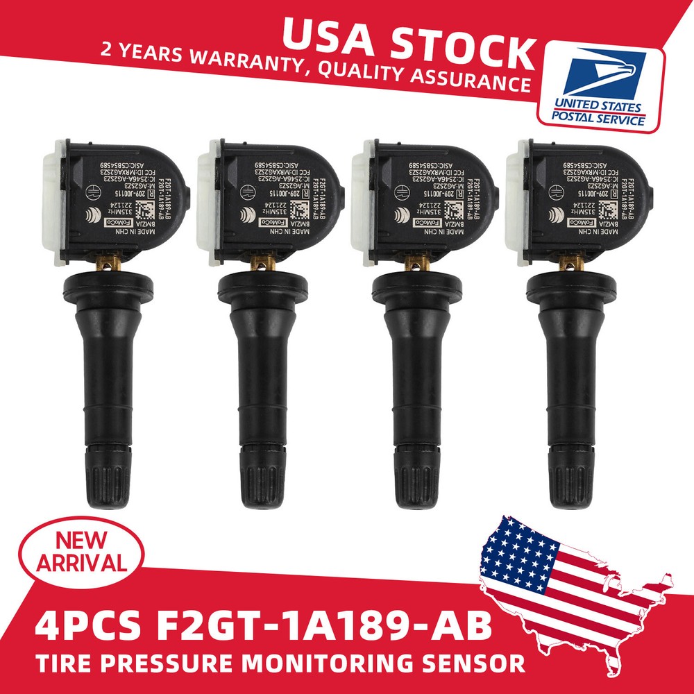4Pc Genuine TPMS-35 F2GZ-1A189-AB Tire Pressure Sensor For Ford Explorer Mustang