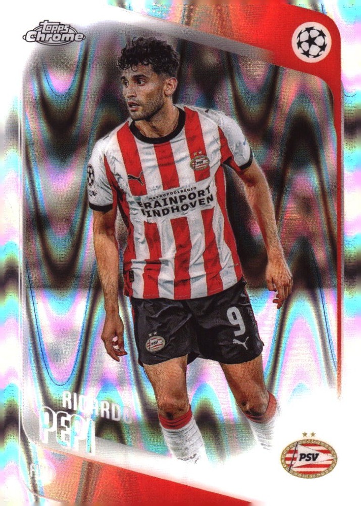 2025-26 Topps Chrome UEFA Club Competitions #106 Ricardo Pepi Raywave Refractor
