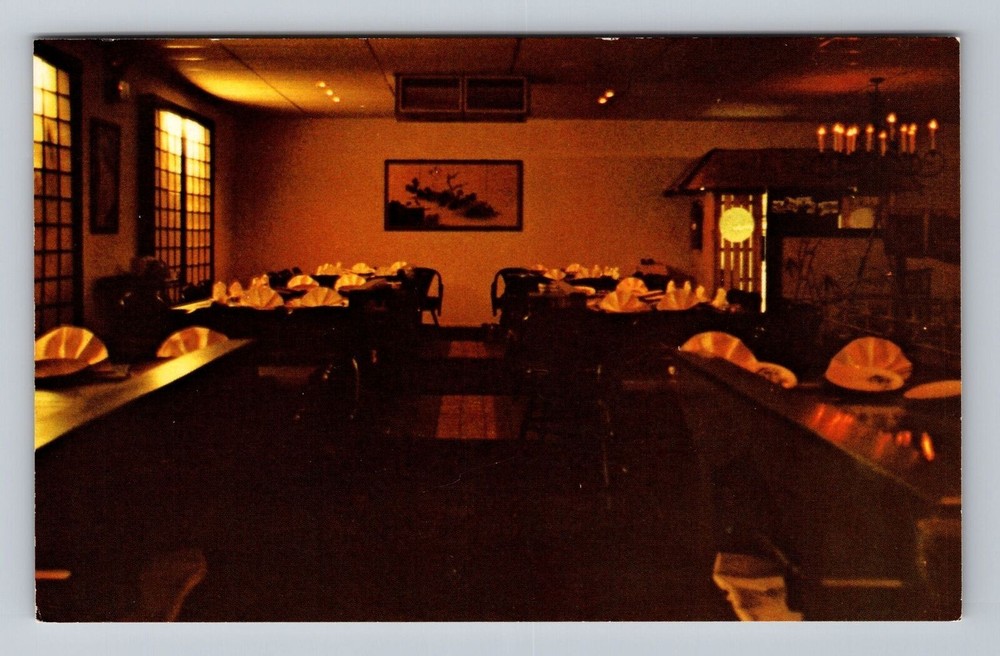 Livonia MI-Michigan Moy's Japanese Steak House Vintage Postcard