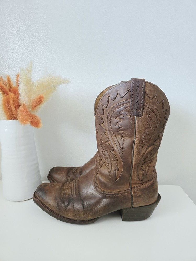 Ariat Mens Legend Phoenix 10.5EE Wide Brown Leather Western Cowboy Boots