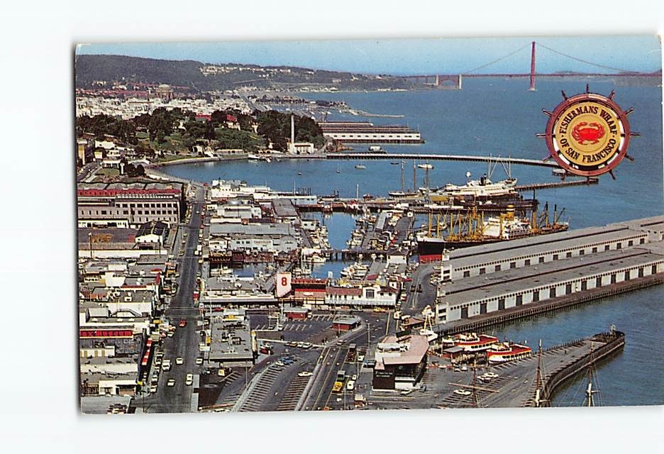 Postcard Fisherman's Wharf San Francisco California USA North America