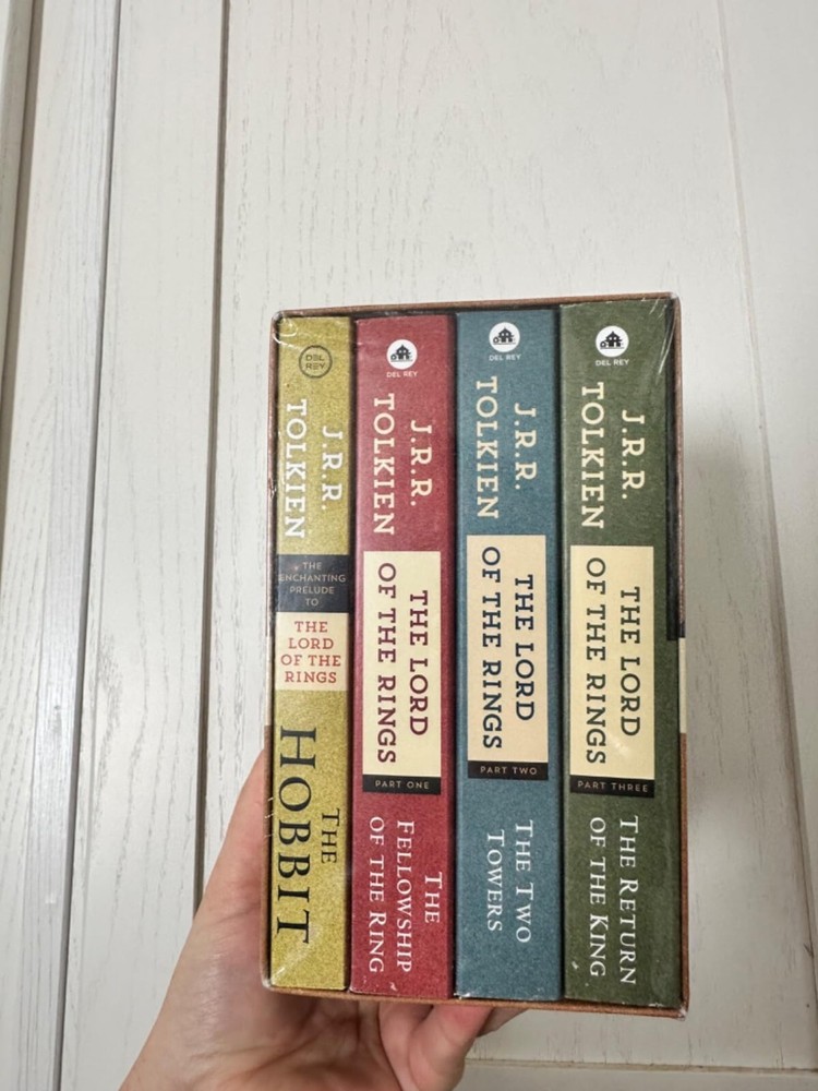 The Hobbit And The Lord Of The Rings 4 Book Boxed Set By JRR Tolkien NEW Paprbck