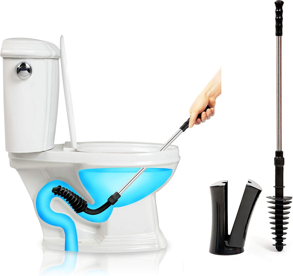 Revolutionary Plunger, Squeegee, Clog Remover, Drain Cleaner, Bathroom Toilet Dr