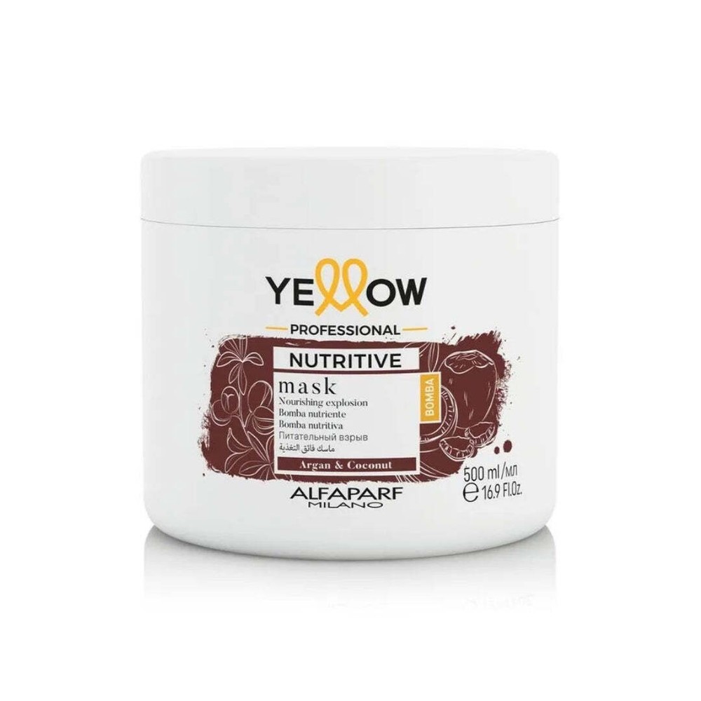 Repairing Nutritive Hair Mask for Damaged Hair Daily Treatment 500ml Yellow
