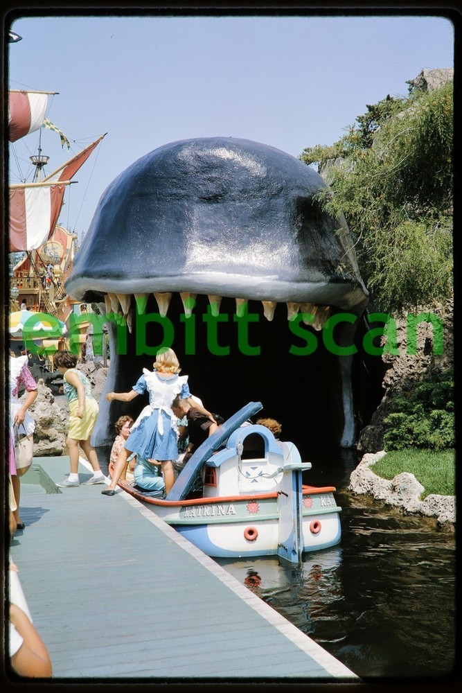 Original Slide, Monstro the Whale & Canal Boat Katrina at Disneyland, 1964