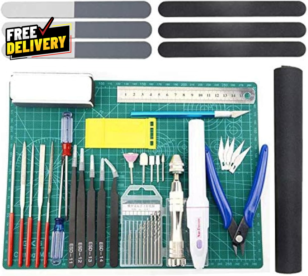 33 PCS Professional Model Tools Kit Hobby Craft Building Repair Set for Model