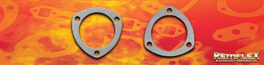 Remflex 8002 Universal Graphite 3-Bolt Header Collector Gaskets 3