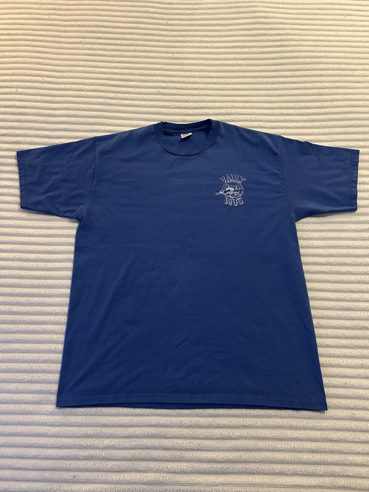 Vintage Jerzees Vault Rat Print T-Shirt Men’s Size XL Made In USA