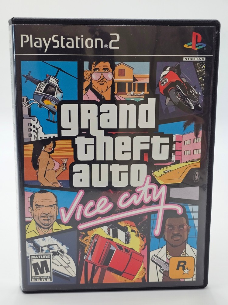 Sony Playstation 2 PS2 Grand Theft Auto Vice City CIB + Map Cleaned & Tested