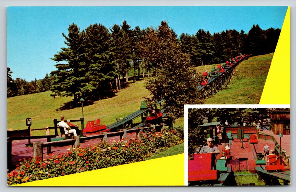 North Conway New Hampshire~Mt Cranmore Skimobile~Vintage Postcard