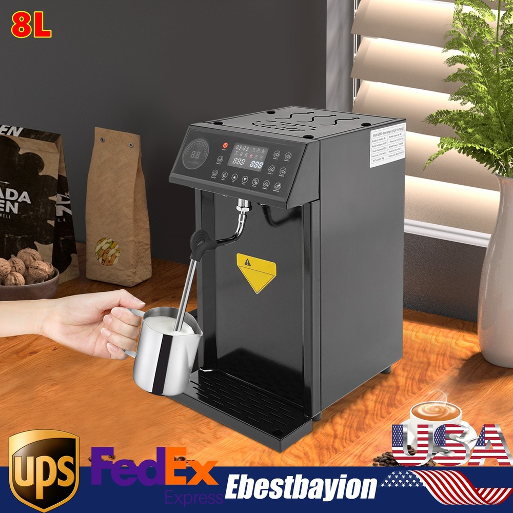 Commercial Steamer Milk Foam Machine Electric 5 Steam Gear Coffee Frothing Maker