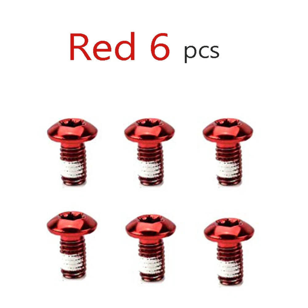 6-72pcs T25 M5x9 Steel Colorful Bike Disc Brake Rotor Bolts for Bicycles