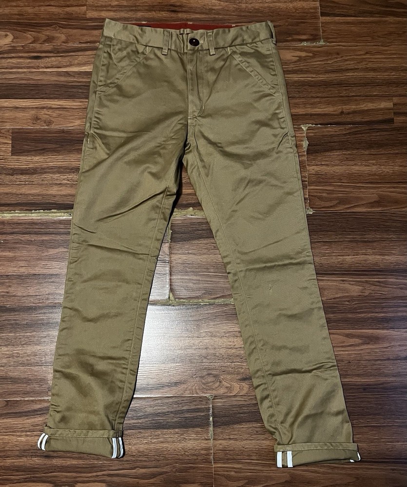 Freenote Cloth Workers Chino 30x30 Pants Selvedge USA Made Straight Fit