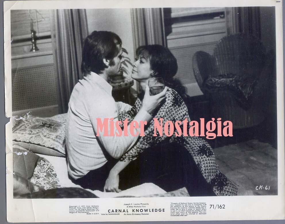 Vintage Photo 1971 Jack Nicholson Rita Moreno in Carnal Knowledge