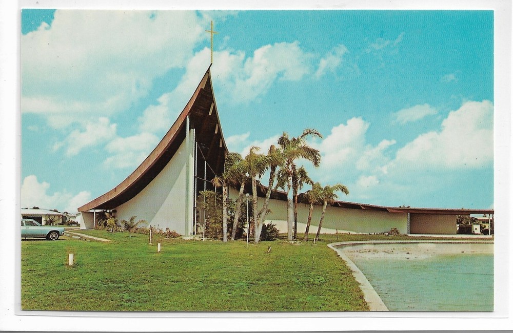 VTG Postcard The Lutheran Church of the Holy Comforter, Treasure Island, FL