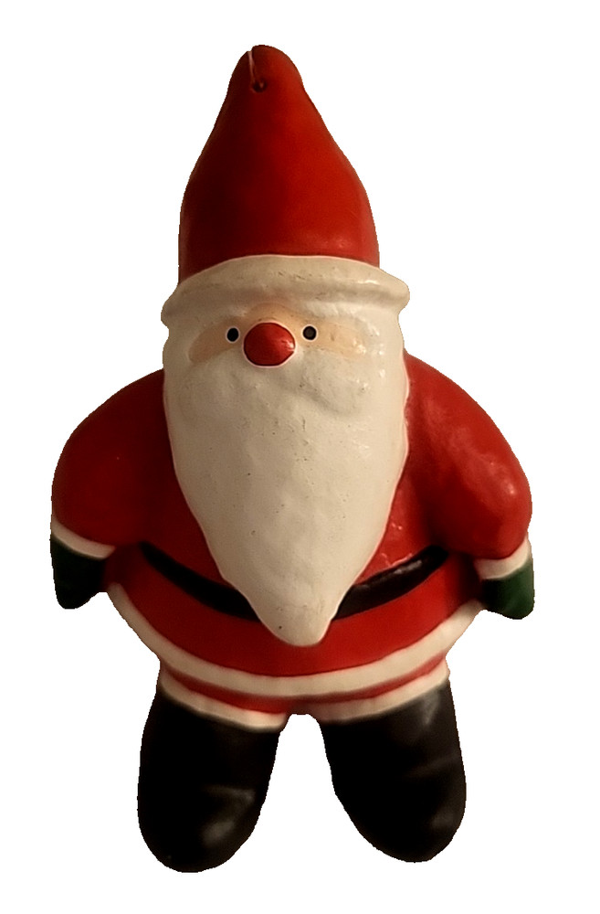 Vintage Dept. 56 Resin Sitting Down Santa 4