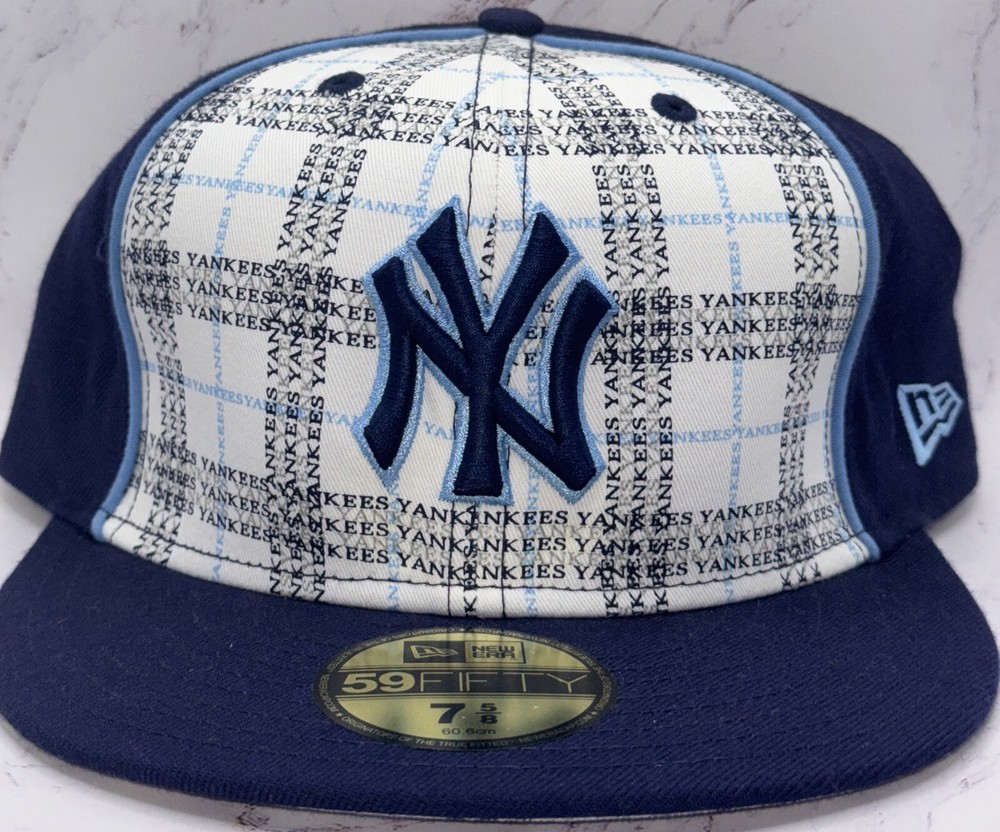 New Era 59FIFTY New York Yankees Men's Fitted Cap - Navy North Carolina  7 5/8