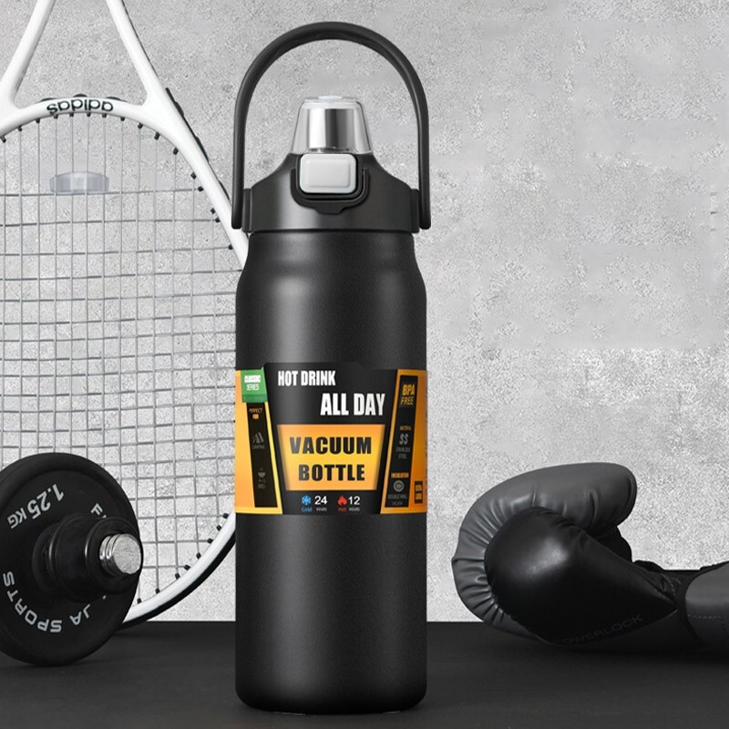 1000ML Stainless Steel Thermo Bottle Portable Large Capacity Water Thermos