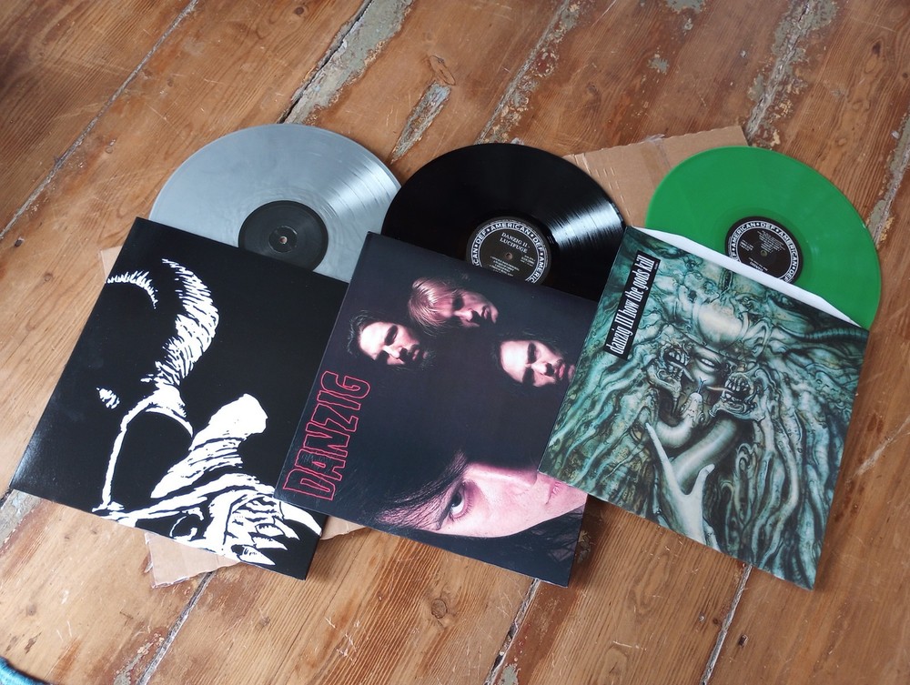 DANZIG I II III Lucifuge How The Gods Kill Silver Black Green Vinyl LP misfits