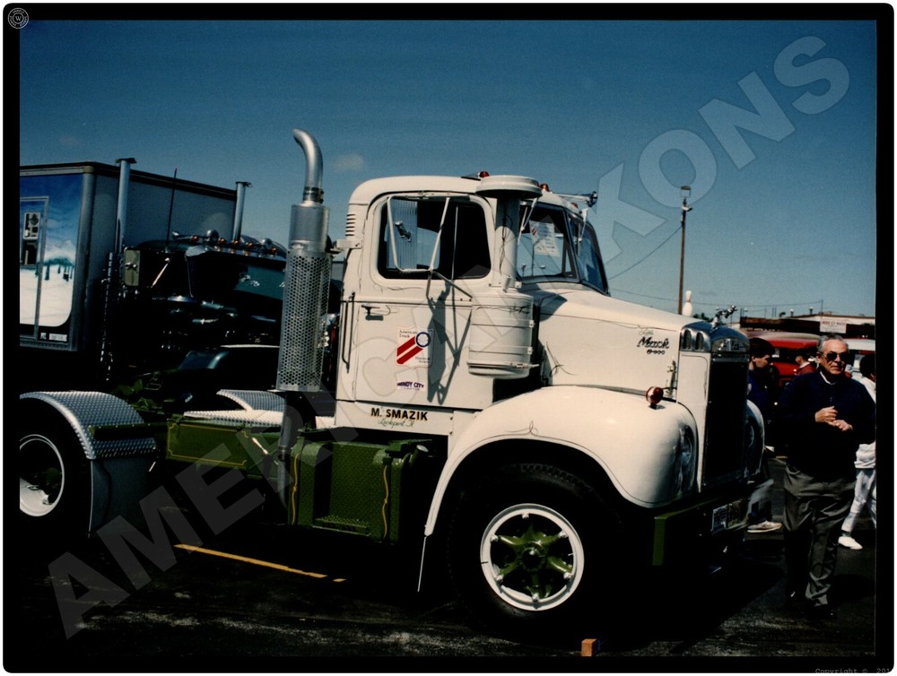 Mack Trucks New Metal Sign: 1963 Model C607 at 1993 Antique Truck Show