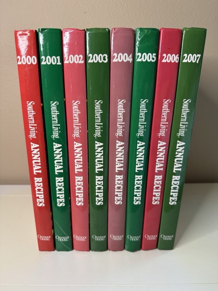 Lot Of 8 Southern Living Annual Recipes Cookbooks 2000-2007