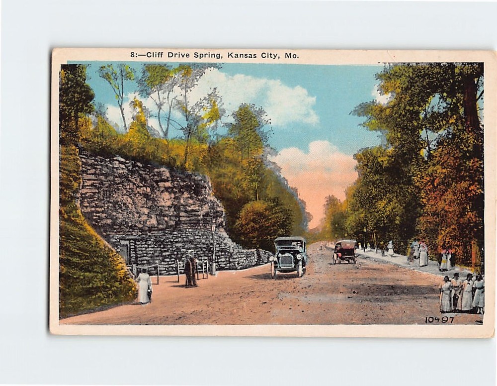 Postcard Cliff Drive Spring Kansas City Missouri USA