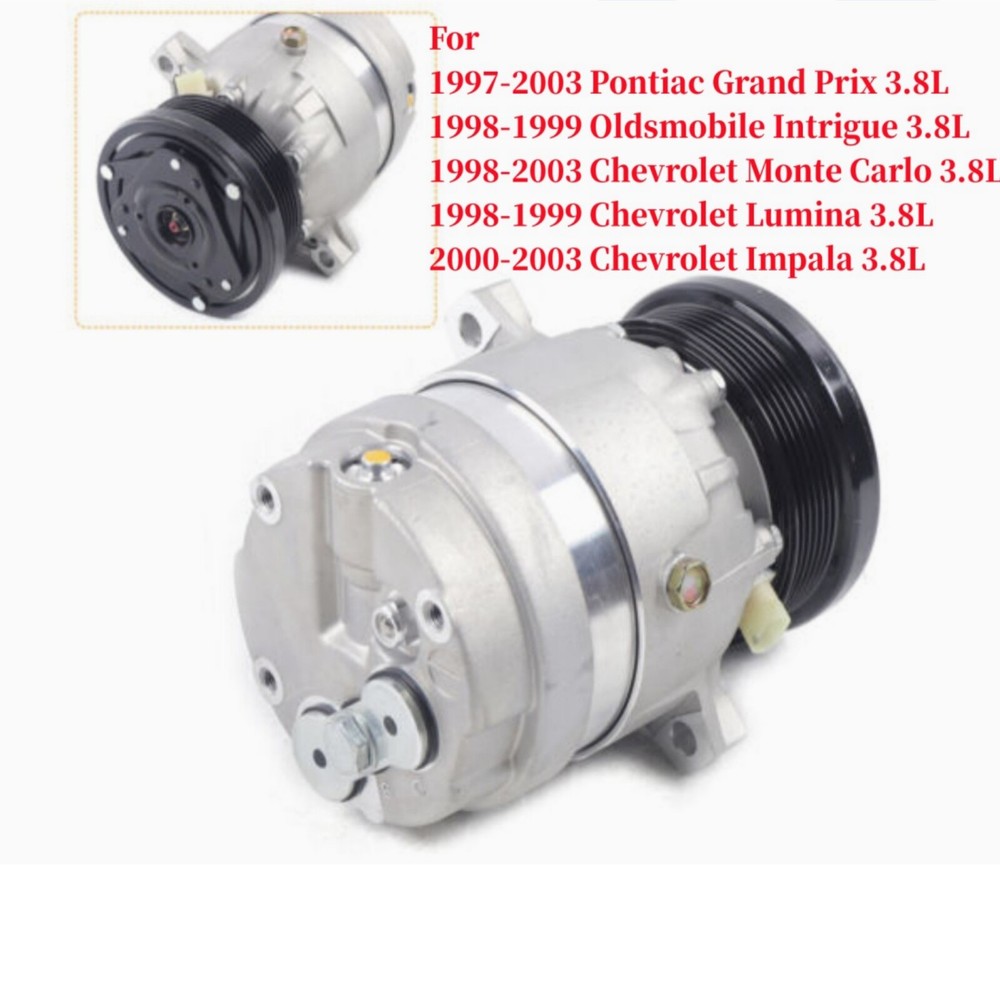 A/C Air Conditioner Compressor With Clutch For 1997-2003 Pontiac Grand Prix 3.8L
