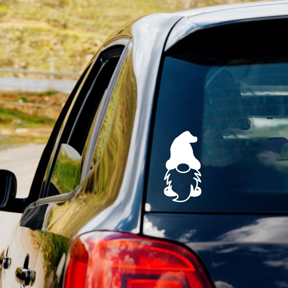 Cute Gnome Vinyl Decal Sticker Car Truck Window Laptop Water Bottle