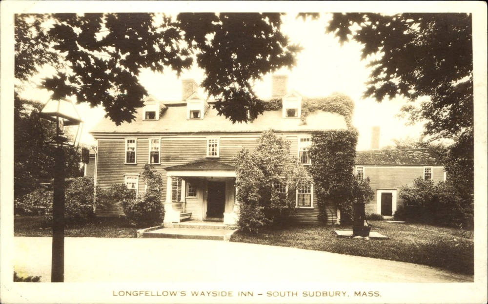 RPPC Longfellow's Wayside Inn South Sudbury Massachusetts MA ~ AZO 1930s