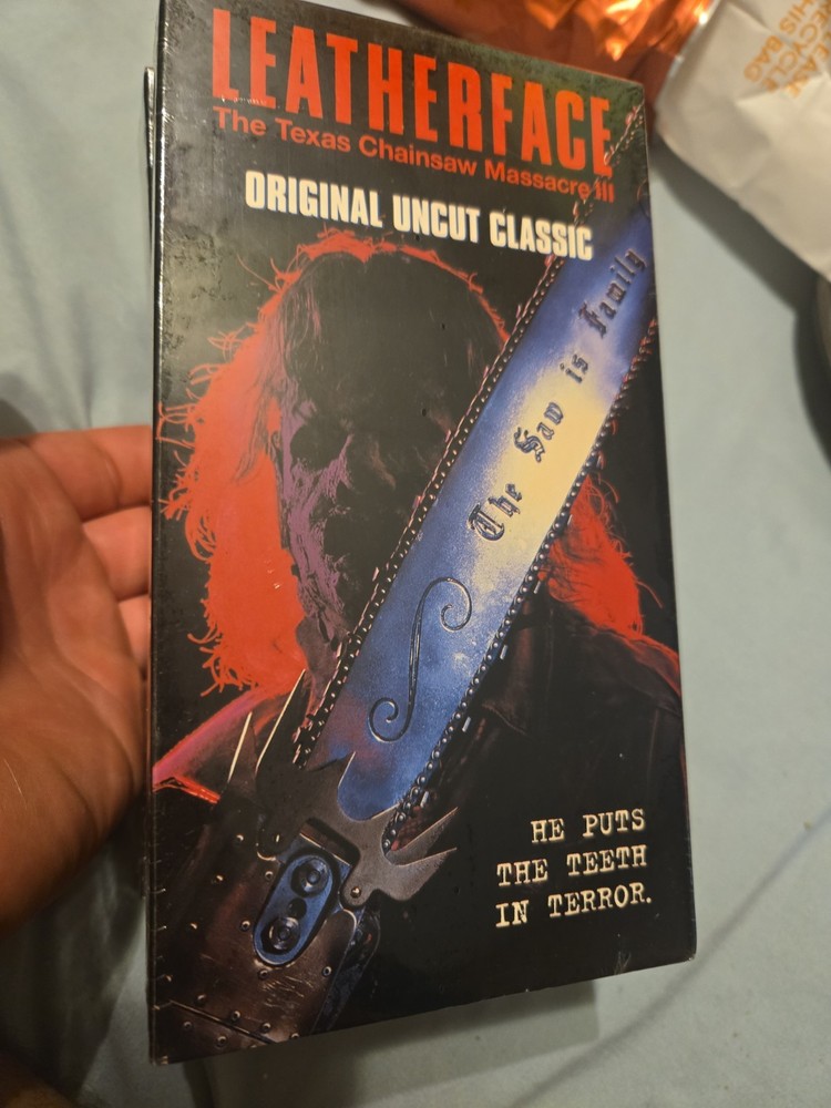 Leatherface-Texas Chainsaw Massacre 3 (VHS, 1996) SEALED 1x More Available