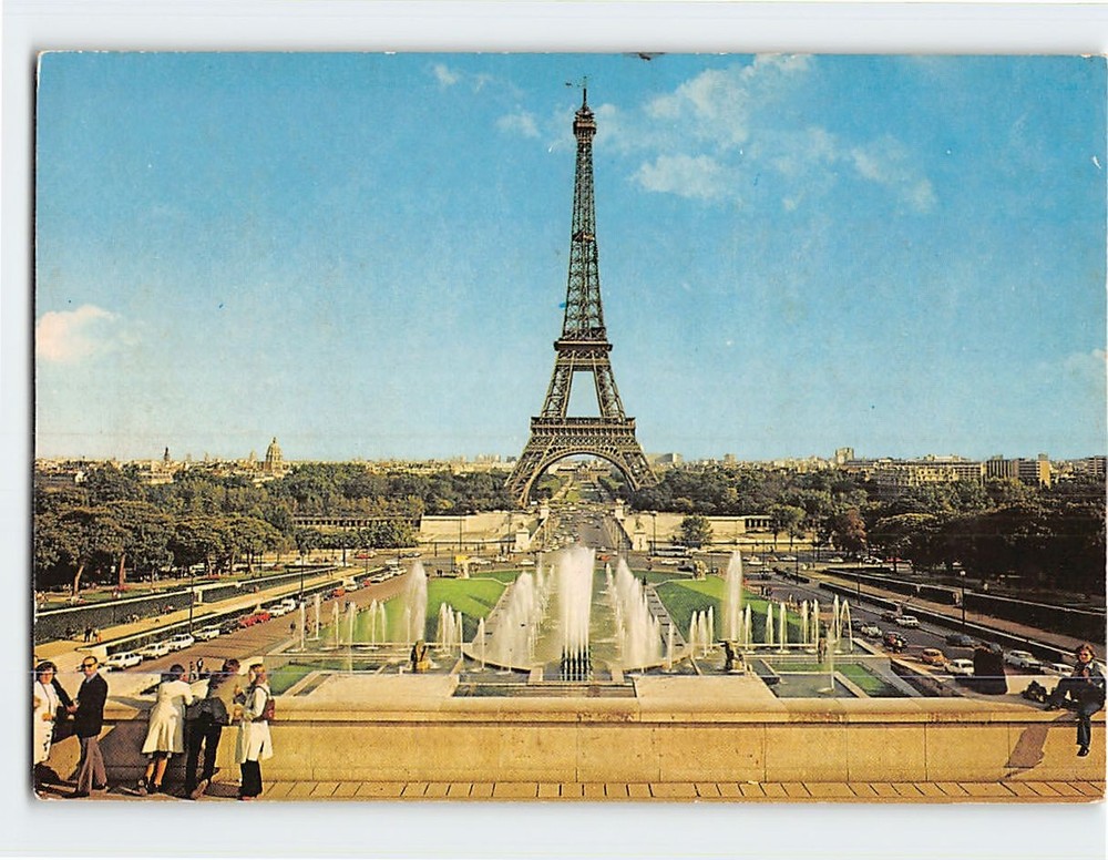 Postcard Eiffel Tower Paris France