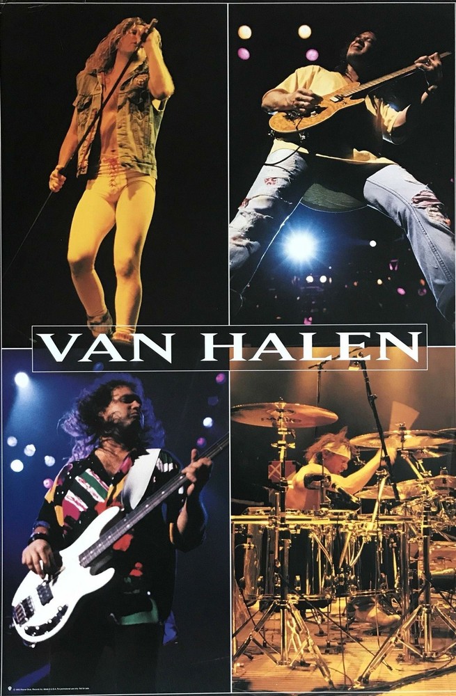 664413 Van Halen Band Collage 1993 Vintage Photo Wall Print Poster
