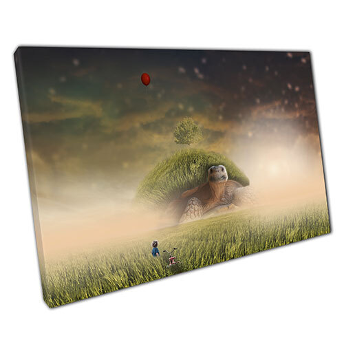 Print on Canvas Fantasy Turtle Ready to Hang canvas Wall Art Print home décor