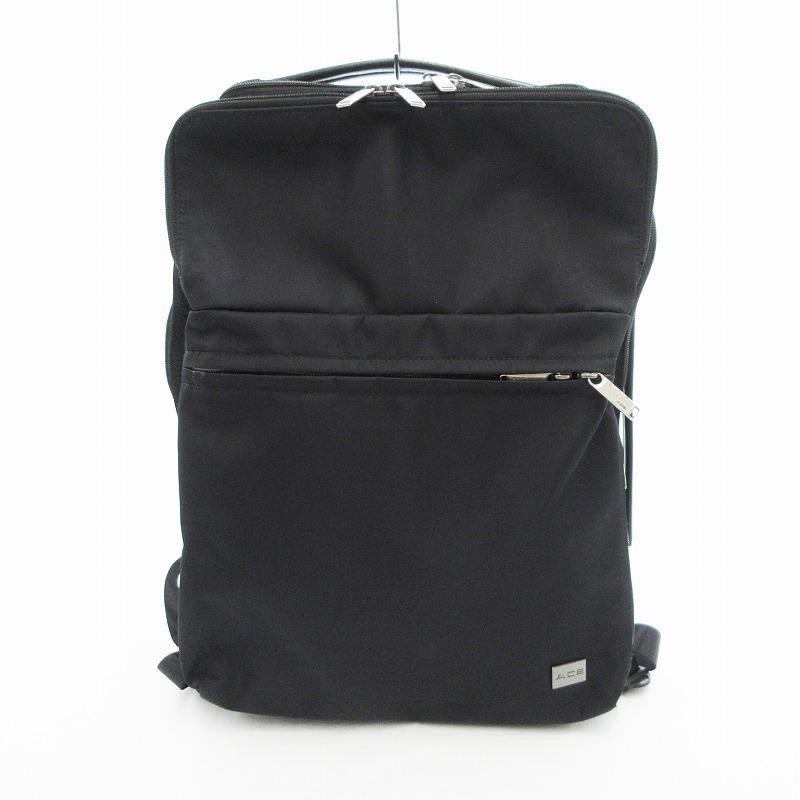 Ace 3Way Nylon Business Backpack with 15 Inch Laptop Sleeve in Black-image