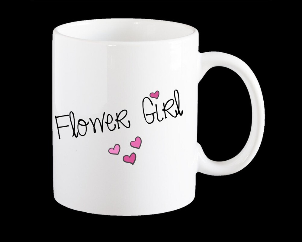 Personalised Flower Girl Coffee Mug Wedding Mug Team Bride Flower Girl Coffee